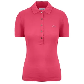 Lacoste Slim Fit Damen Pink Polohemd