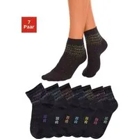 H.I.S Kurzsocken Damen Kurze Söckchen, bunte Pünktchen (Packung, 7-Paar, Gr. 35-38 bis 39-42) mit Pünktchen Muster