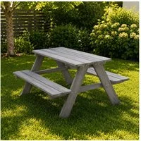 HAGO Garten-Kindersitzgruppe Sitzset Gartenbank Essplatz Picknick Spieltisch Tanne Holz, (1-tlg)