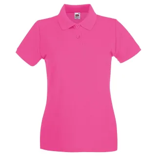Fruit of the Loom - "Premium" Poloshirt für Damen (Fuchsie)