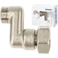 tecuro Heizkörper Heizkörper S-Anschluss - 10 mm Höhenausgleich mit Eurokonus x AG