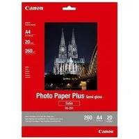 Canon Fotopapier Plus Semi-Gloss, Format A4, seidenmatt, 260 g/m², 20 Blatt