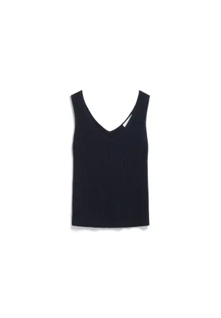 Armedangels - LINEN BLEND KNIT TOP black - Gr. - XS