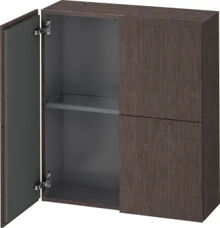 Duravit L-Cube Halbhochschrank Eiche dunkel gebürstet Matt 700x243x800 mm - LC116707272 LC116707272