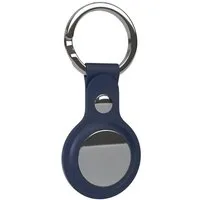 EAZY CASE Schlüsselanhänger Anhänger kompatibel mit Apple AirTag, Airtags Hülle aus Silikon Schlüsselring Kratzfeste Tasche Nacht Blau