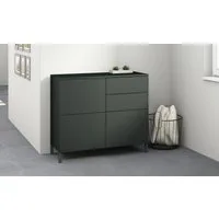 borchardt Möbel Kommode Haama, Sideboard mit Metallfüßen, Push-to-open-Technik, Breite 93 cm, Push-To-Open, verstellbare Einlegeböden, viel Stauraum, Breite 93cm