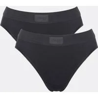 sloggi Tai-Slip Double Comfort T (2er Pack) elastischer nahtloser Bund, hoher Beinausschnitt