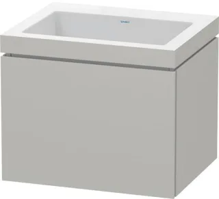 Duravit L-Cube c-bonded Set wandhängend Betongrau Matt 600x480x500 mm - LC6916N0707 LC6916N0707