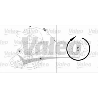 Valeo Starter 1,0 kW Daihatsu Toyota 455924