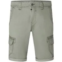 TIMEZONE Cargoshorts Cargo-Bermudas mit mit Taschen Einfarbig für Herren Baumwolle Regular Fit unifarben atmungsaktiv Reißverschluss