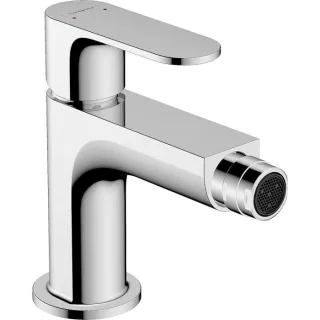 hansgrohe Rebris S Bidetarmatur 72210000 mit Zugstangen-Ablaufgarnitur, Ausladung 120mm, chrom
