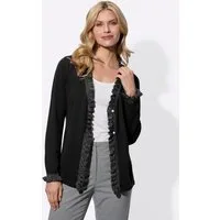 Sieh an! Strickjacke Strickjacke Langarm Jersey