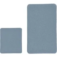 Kleine Wolke Badematte RELAX, Badvorleger, Badezimmer Teppich, Höhe 30 mm, rutschhemmend beschichtet, fußbodenheizungsgeeignet, Polyacryl, rechteckig, 2er-Set 55x65 cm / 85x150 cm, Badteppich, meliert, rechteckig, rund & als Set erhältlich