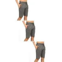 COMEOR Sweatshorts Kurze Hosen Herren-Sporthose Kurz Laufshorts Männer Bermuda Shorts (3-tlg)