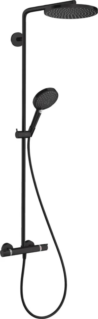Hansgrohe Showerpipe Raindance Select S 240 1jet PowderRain mattschwarz, 27633670 27633670