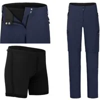 Bergson Fahrradhose VINA Zipp-off Damen Radhose (mit gepolsterter Innenhose), robust, elastisch, Kurzgr