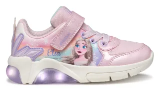 Geox Sneaker "J FADINLIGHT GIRL Blinkschuh" Disney Schuh, Klettschuh, Frozen Sneaker mit Blinkfunktion