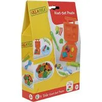 Knet-Set Pasta, 9 Teile mit Knetpackungen und Modellierwerkzeugen, Kneten