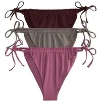 The Set Bikini-Hose The Set Bikinihose mit hohem Beinschnitt, 3er-Pack (3-St)