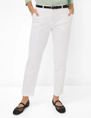 Brax Damen Chino Style MARON S WHITE, weiß, Gr. 42L
