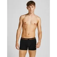 Jack & Jones Trunk JACBLACK eng anliegend, bequem mit elastischem Bund (Packung, 5-St) unifarben & meliert, Baumwollmischung, elastisches Bündchen