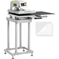 MSW Bügelsystem Doppelte pneumatsche Transferpresse 40x60cm T-Shirts Keramik Vitrolite, 2600 W
