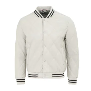 Firetrap - Bomberjacke für Herren, Snap (Weiß)