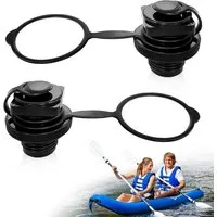 FELIXLEO Pumpen-Reparaturset 2 Stück Schlauchboot Ventil 22mm mit Kappe Ersatz für Kajak Paddelboot, 2-St.