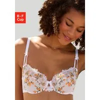 LASCANA Bügel-BH mit zarter, floraler Stickereispitze, sexy Dessous