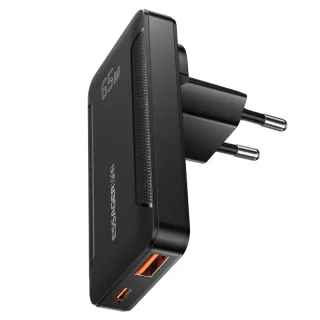 [GaN Tech] ESSAGER ES-CD48 65W 2-Port USB PD Charger USB-A+USB-C PD3.0 QC4.0 PPS Fast Charging Wall Charger Adapter EU P