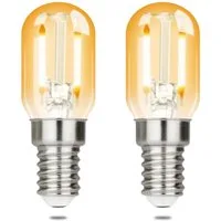 ZMH LED-Leuchtmittel E14 LED Vintage Glühbirnen - T22 LED Leuchtmittel für Flur, 2 St., Warmweiß, Nicht Dimmbar
