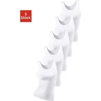 petite fleur by Lascana Unterhemd (5er-Pack) weiche Doppelripp-Qualität, tiefer Rundhalsausschnitt