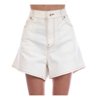 Off White - Shorts für Damen (Weiß)