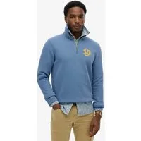 Superdry Sweatshirt Sd&co Neon Half Zip Track mit Logodruck, aus Baumwolle, normale Schnittform, pflegeleicht