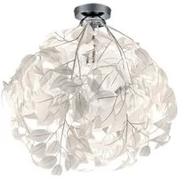 Reality Leuchten LED Deckenleuchte, Dimmfunktion, LED wechselbar, Warmweiß, Ausgefallene extravagante Blätter Designer-lampe für Decke Ø 38cm
