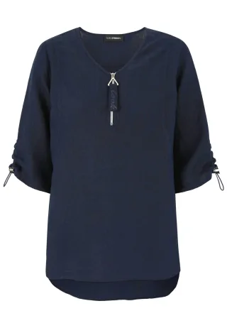 Doris Streich - Bluse marine - Gr. - 50