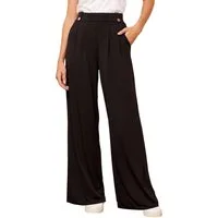 Love & Roses Stoffhose Love & Roses Ponte-Hose mit weitem Bein (1-tlg)