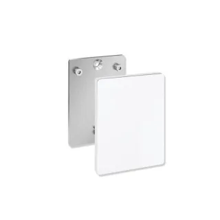 Hewi System 800 K Wandplatte 950.50.1009099 mit Abdeckung, für mobile Stützklappgriffe, reinweiß