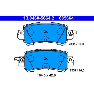 ATE Bremsbel?ge hinten Mazda Cx-3 Cx-5