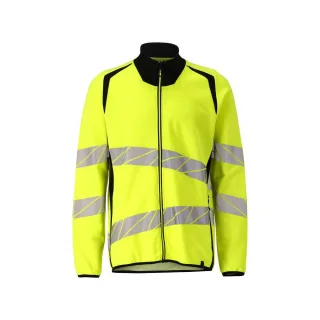 MASCOT Herren Sweatshirt mit Reißverschluss ACCELERATE SAFE Hi-vis Gelb / Schwarz S - 19184-781-1709-S