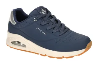 Skechers 177094 NVY Damen Sneaker navy - Luftgepolstertes Memory Foam Fu?bett