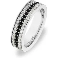 JETTE Silberring JETTE Damen-Damenring 925er Silber 58 Zirkonia, Zirkonia