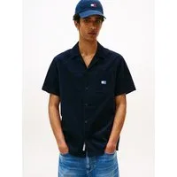 Tommy Jeans Kurzarmhemd TJM CORD REG CAMP SHIRT Mit Rundhalsausschnitt