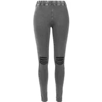 URBAN CLASSICS Leggings Urban Classics Damen Ladies Cutted Knee Leggings (1-tlg)