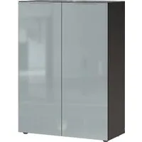 GERMANIA Schuhschrank Oakland mit Glasfront Breite: 87 cm, Türdämpfung, verstellbare Böden, Made in Germany