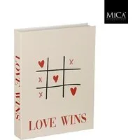 edelman Dekoobjekt MICA Dekorationsbuch "Love wins", Off White, 1201204 (1 St)
