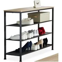 tectake Schuhregal Portsmouth, Set 1-tlg., Industrial Style