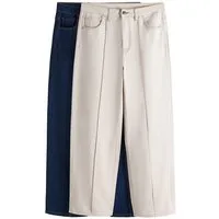 The Set Weite Jeans The Set Jeans mit weitem Bein + Biesen, 2er-Pack (2-tlg)
