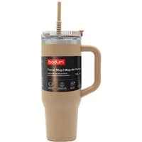 Bodum Isolierkanne bodum Thermobecher mit Strohhalm Heiß & Kalt Isolierbecher to Go