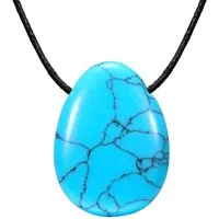 Morella Kette mit Anhänger Morella Halskette mit Edelstein (1-tlg., Kette mit Anhänger inkl. Samtbeutel), Damenkette mit Edelstein in Tropfenform, Chakra, im Samtbeutel